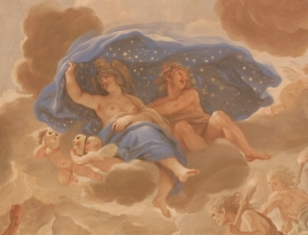 Fresco con Atenea de Luca Giordano, Palacio Medici Riccardi, Florencia