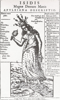 Isis tal como la describe Apuleyo. A. Kircher, 1652
