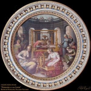 Penélope tejiendo, Palacio Vecchio, Florencia